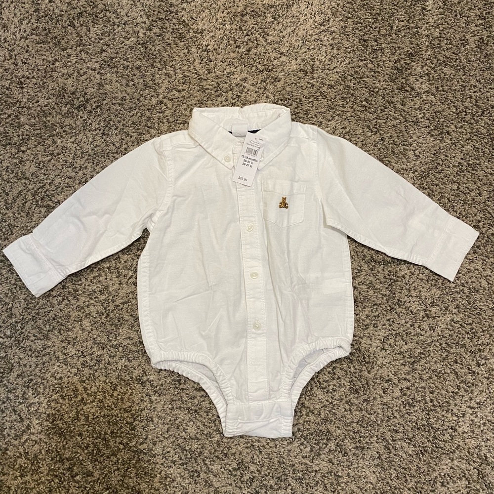 NWT Baby Oxford Bodysuit - 12-18M